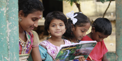 Students studying at JRS Complementary Education Center in Tamil Nadu