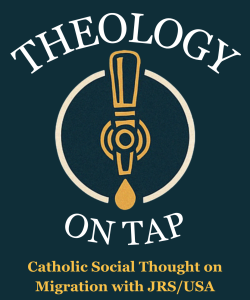 Catholic discussion on immigration and foreign aid at Theology on Tap July 8 2025